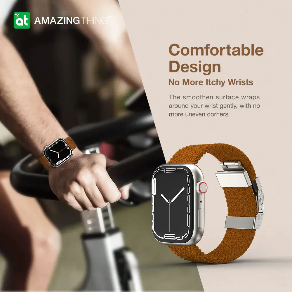 AmazingThing Titan Weave Strap for Apple Watch 41mm - Brown
