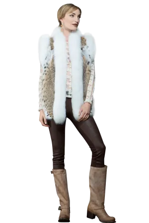 American Lynx and Fox Fur Vest