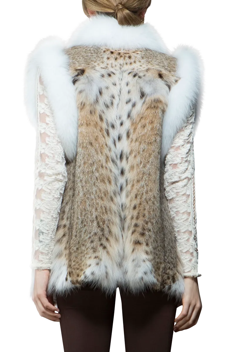 American Lynx and Fox Fur Vest
