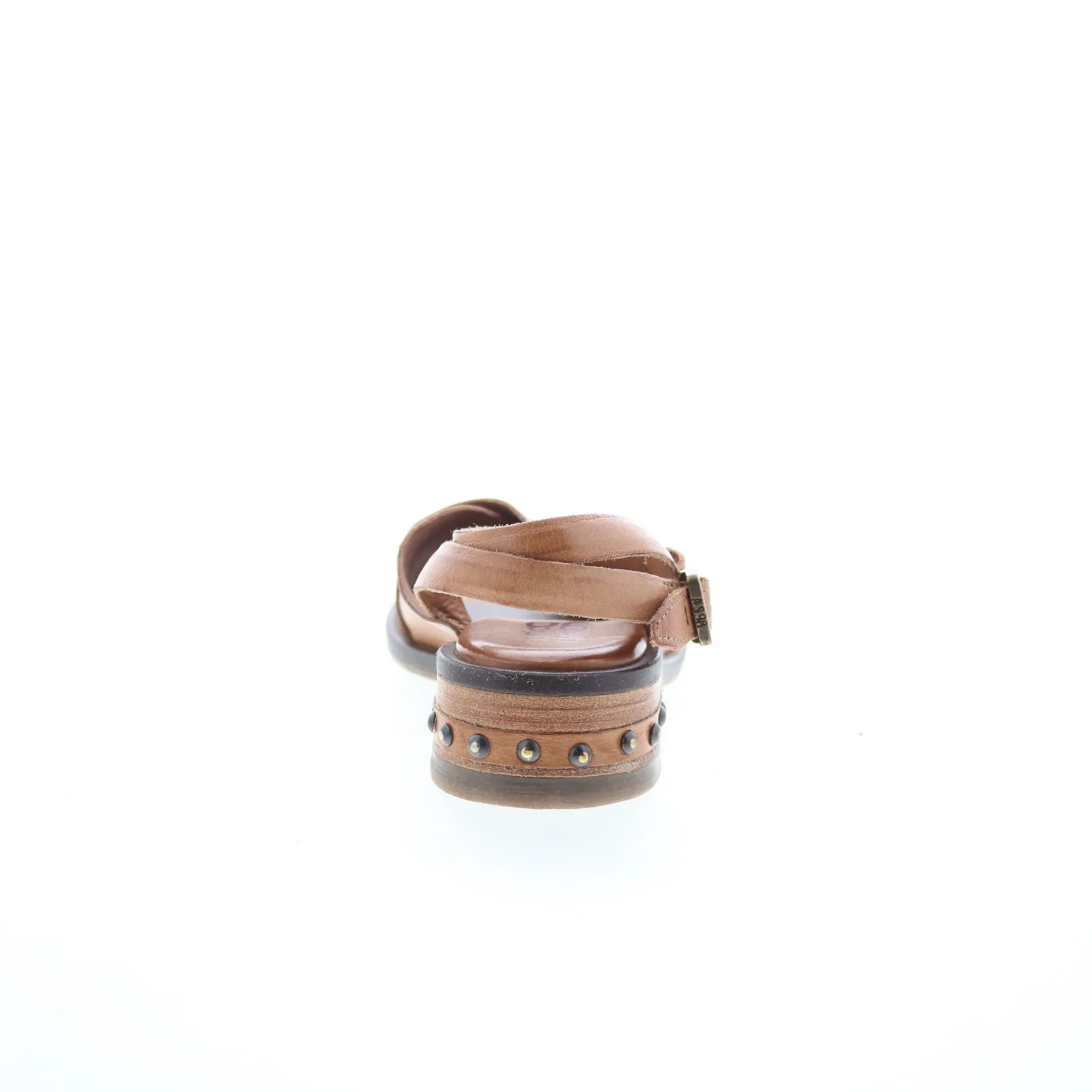 A.S. 98 Garvie Womens Brown Leather Hook & Loop Strap Sandals Shoes