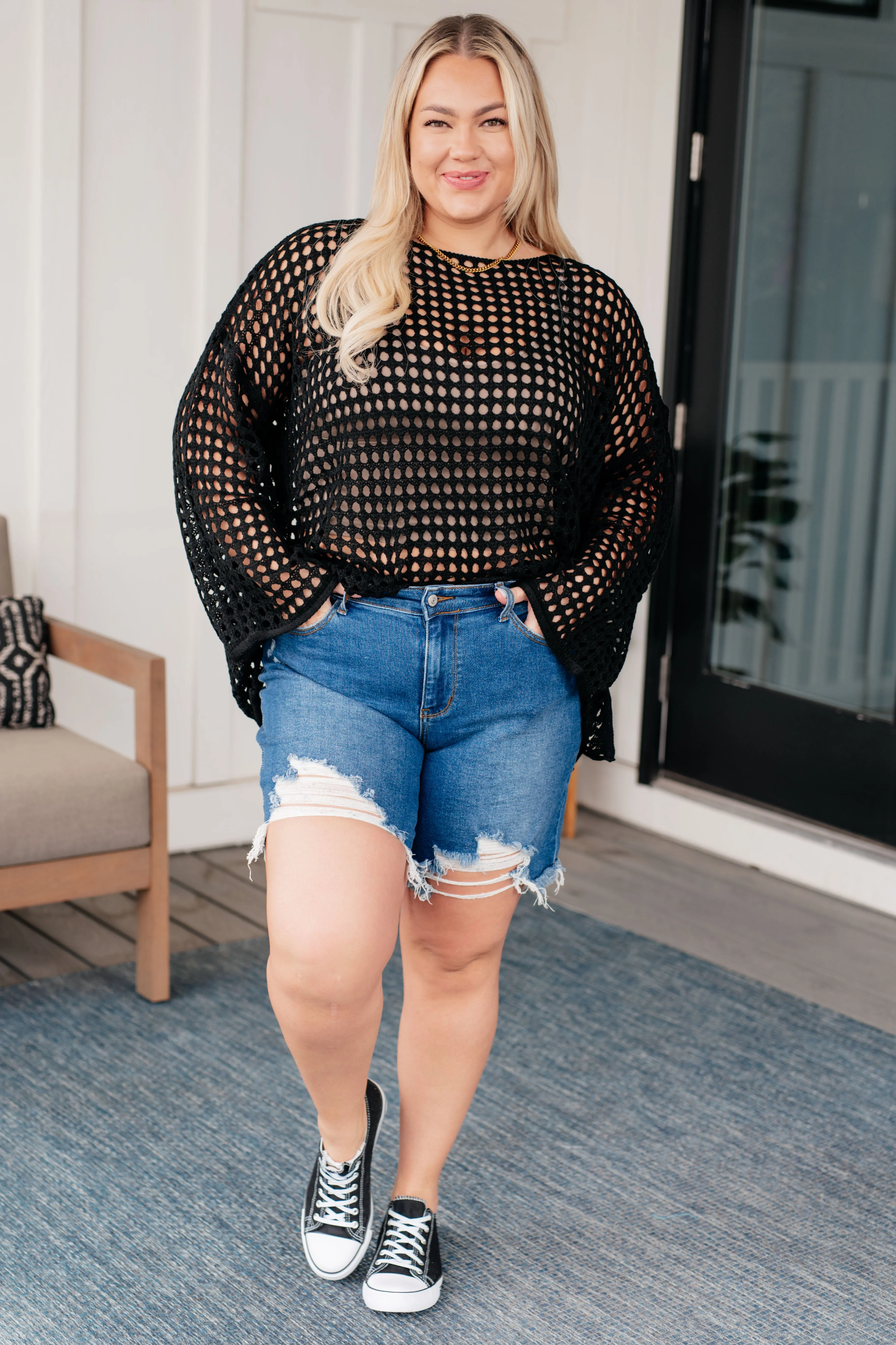 Ask Anyway Fishnet Sweater - 9/6/2024