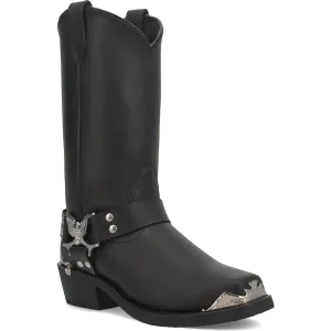 Chopper Leather Harness Biker Boot