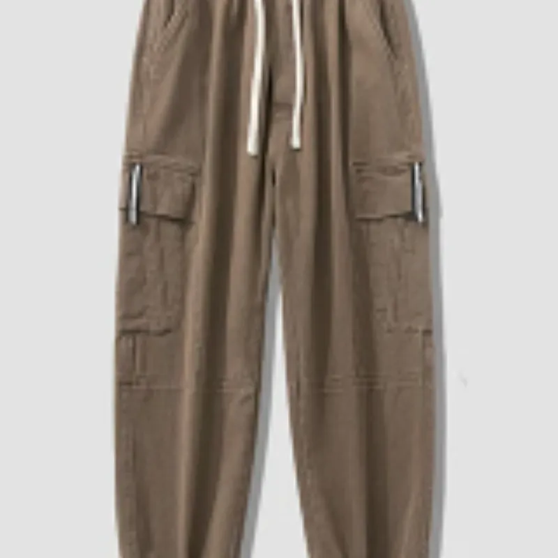Draagik - Cargo Broek Heren – Casual Joggingbroek met Zakken, Comfortabele Taille