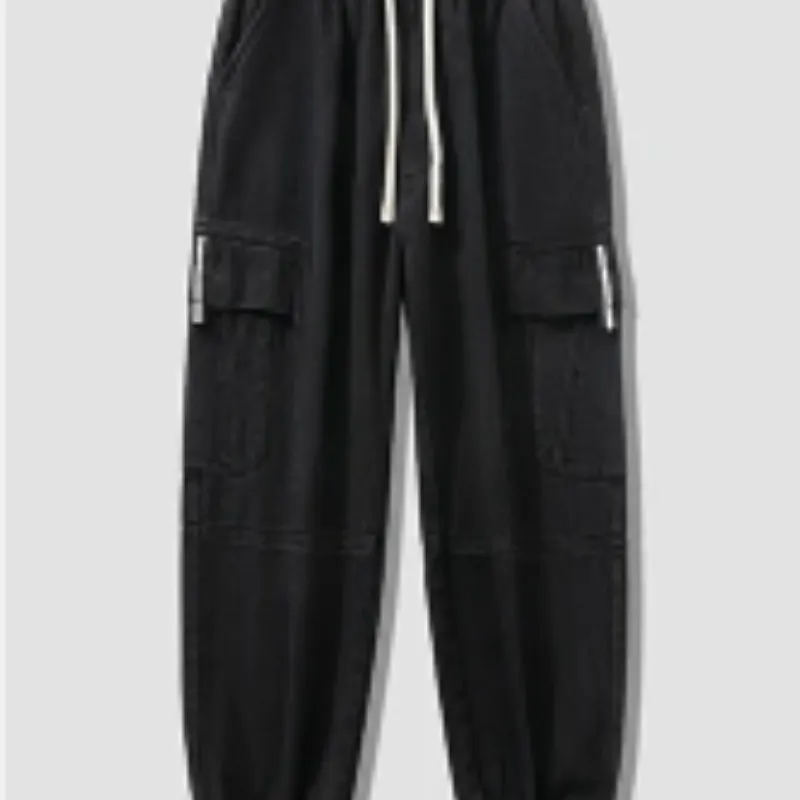 Draagik - Cargo Broek Heren – Casual Joggingbroek met Zakken, Comfortabele Taille
