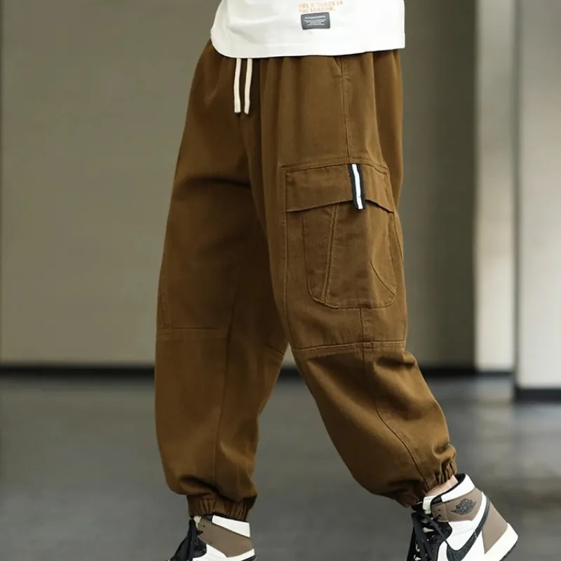 Draagik - Cargo Broek Heren – Casual Joggingbroek met Zakken, Comfortabele Taille