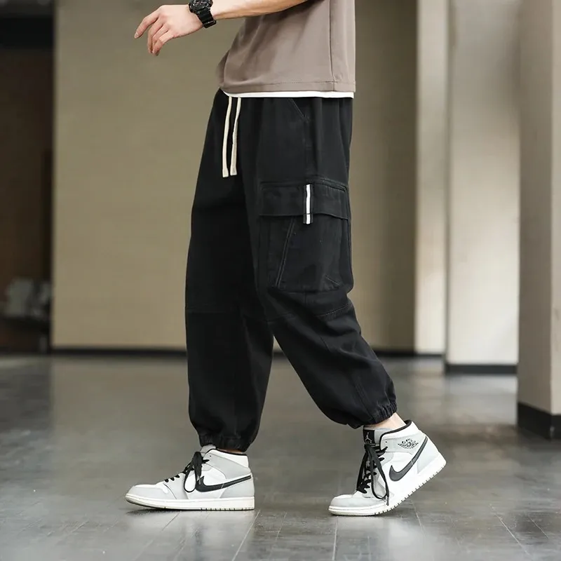 Draagik - Cargo Broek Heren – Casual Joggingbroek met Zakken, Comfortabele Taille