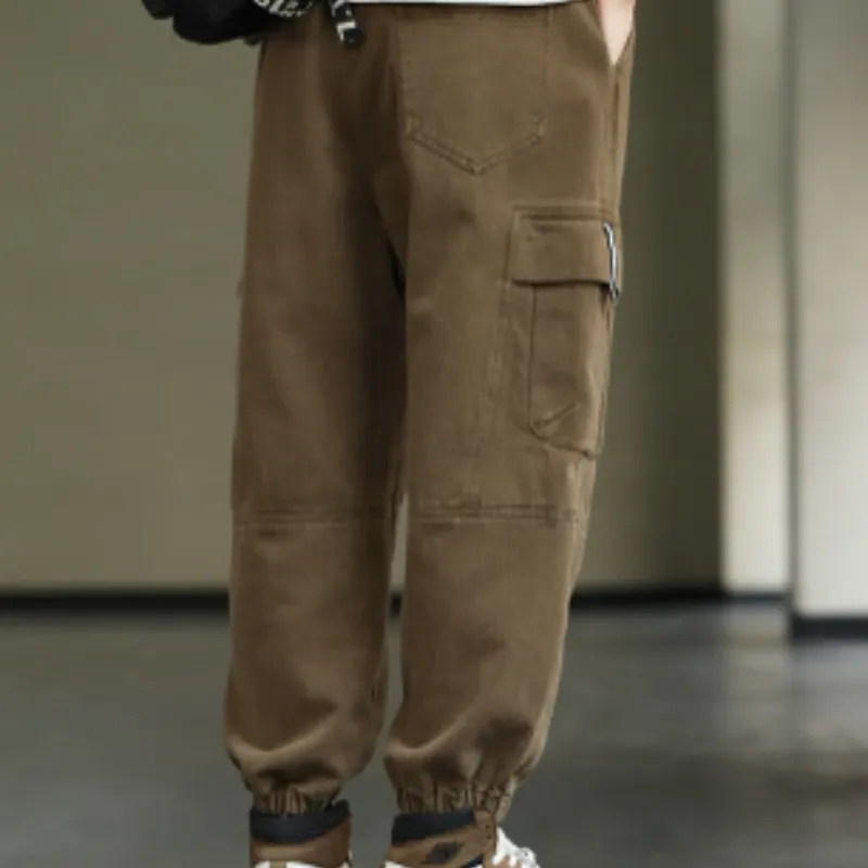 Draagik - Cargo Broek Heren – Casual Joggingbroek met Zakken, Comfortabele Taille