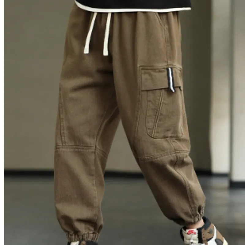 Draagik - Cargo Broek Heren – Casual Joggingbroek met Zakken, Comfortabele Taille