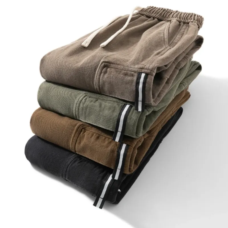 Draagik - Cargo Broek Heren – Casual Joggingbroek met Zakken, Comfortabele Taille