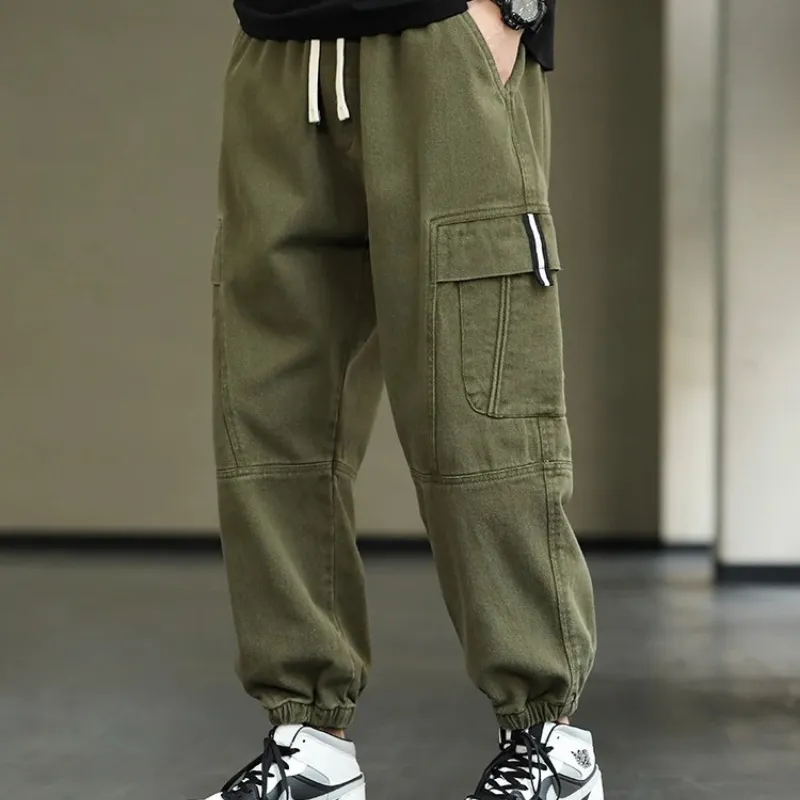 Draagik - Cargo Broek Heren – Casual Joggingbroek met Zakken, Comfortabele Taille