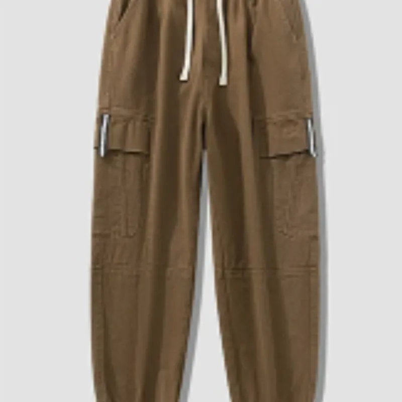 Draagik - Cargo Broek Heren – Casual Joggingbroek met Zakken, Comfortabele Taille
