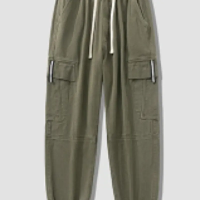 Draagik - Cargo Broek Heren – Casual Joggingbroek met Zakken, Comfortabele Taille