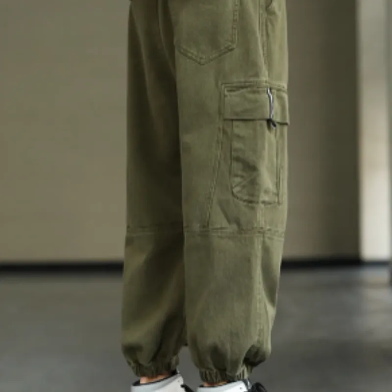 Draagik - Cargo Broek Heren – Casual Joggingbroek met Zakken, Comfortabele Taille
