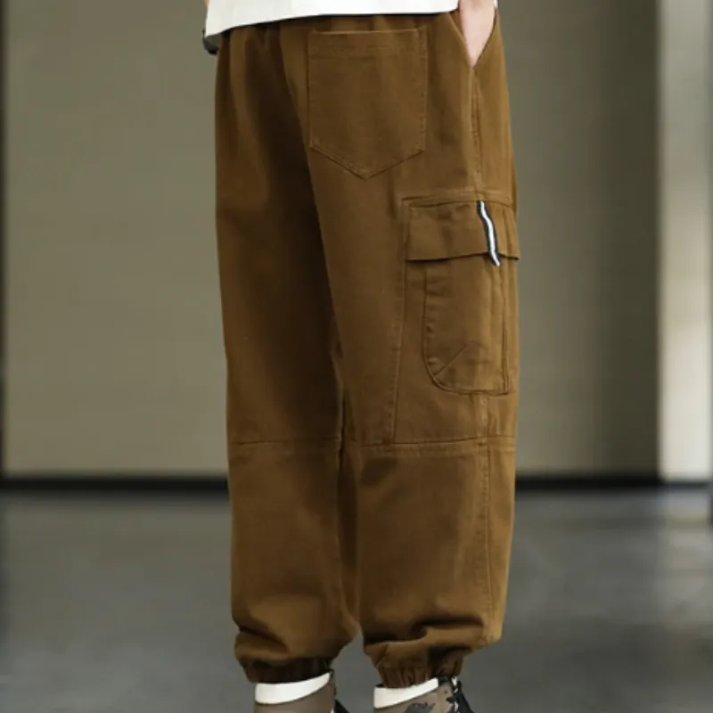 Draagik - Cargo Broek Heren – Casual Joggingbroek met Zakken, Comfortabele Taille