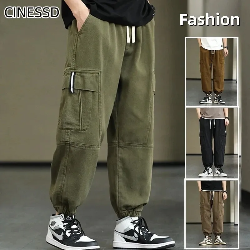 Draagik - Cargo Broek Heren – Casual Joggingbroek met Zakken, Comfortabele Taille