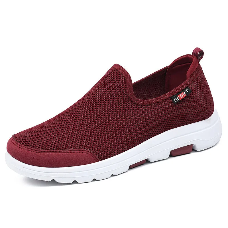 Flyknit Breathable Soft Sole Walking Shoes