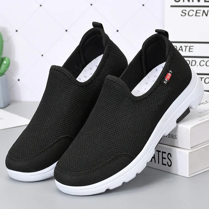 Flyknit Breathable Soft Sole Walking Shoes