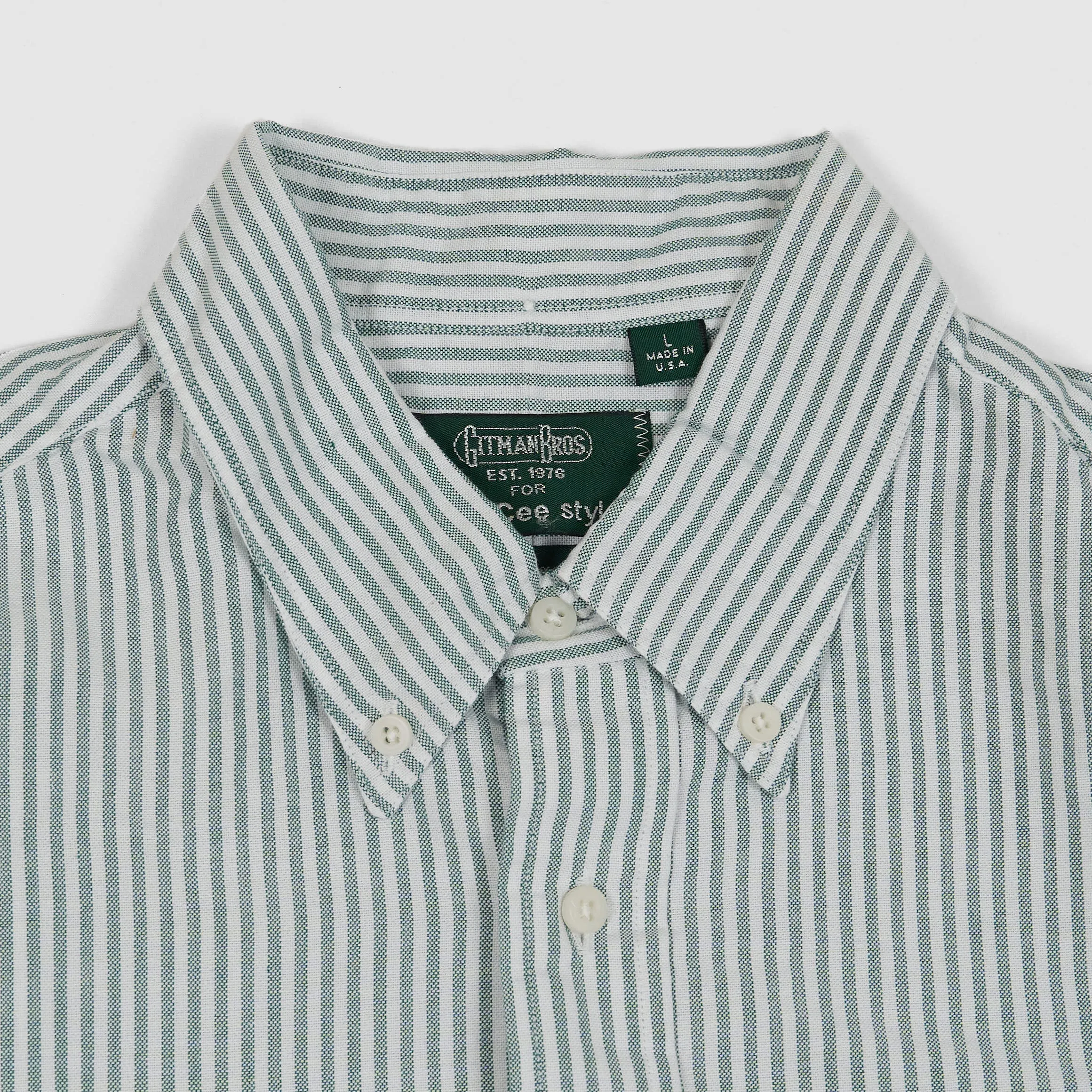 Gitman Vintage Oxford Button Down Shirt Classic Stripes