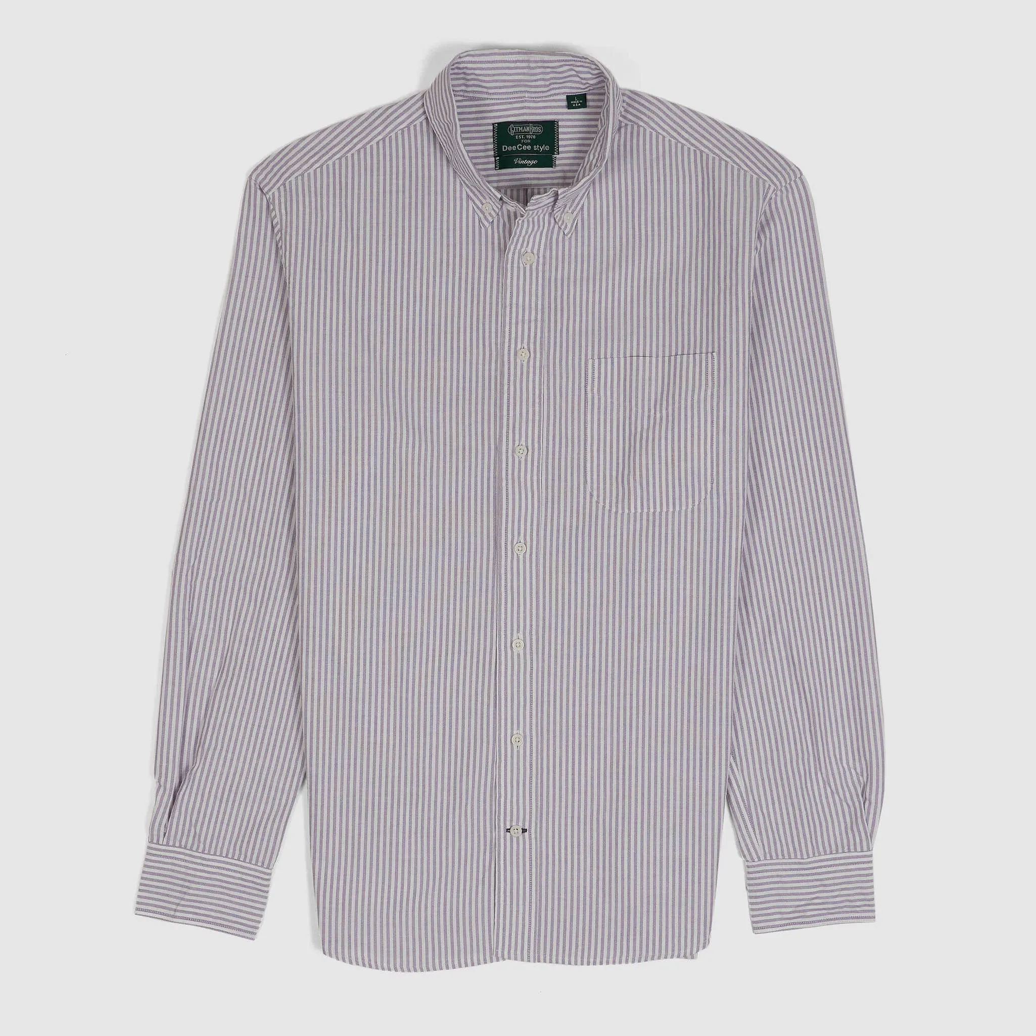 Gitman Vintage Oxford Button Down Shirt Classic Stripes