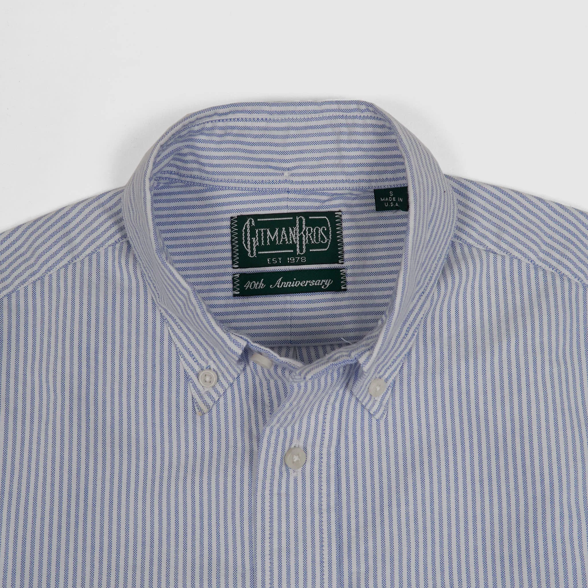 Gitman Vintage Oxford Button Down Shirt Classic Stripes