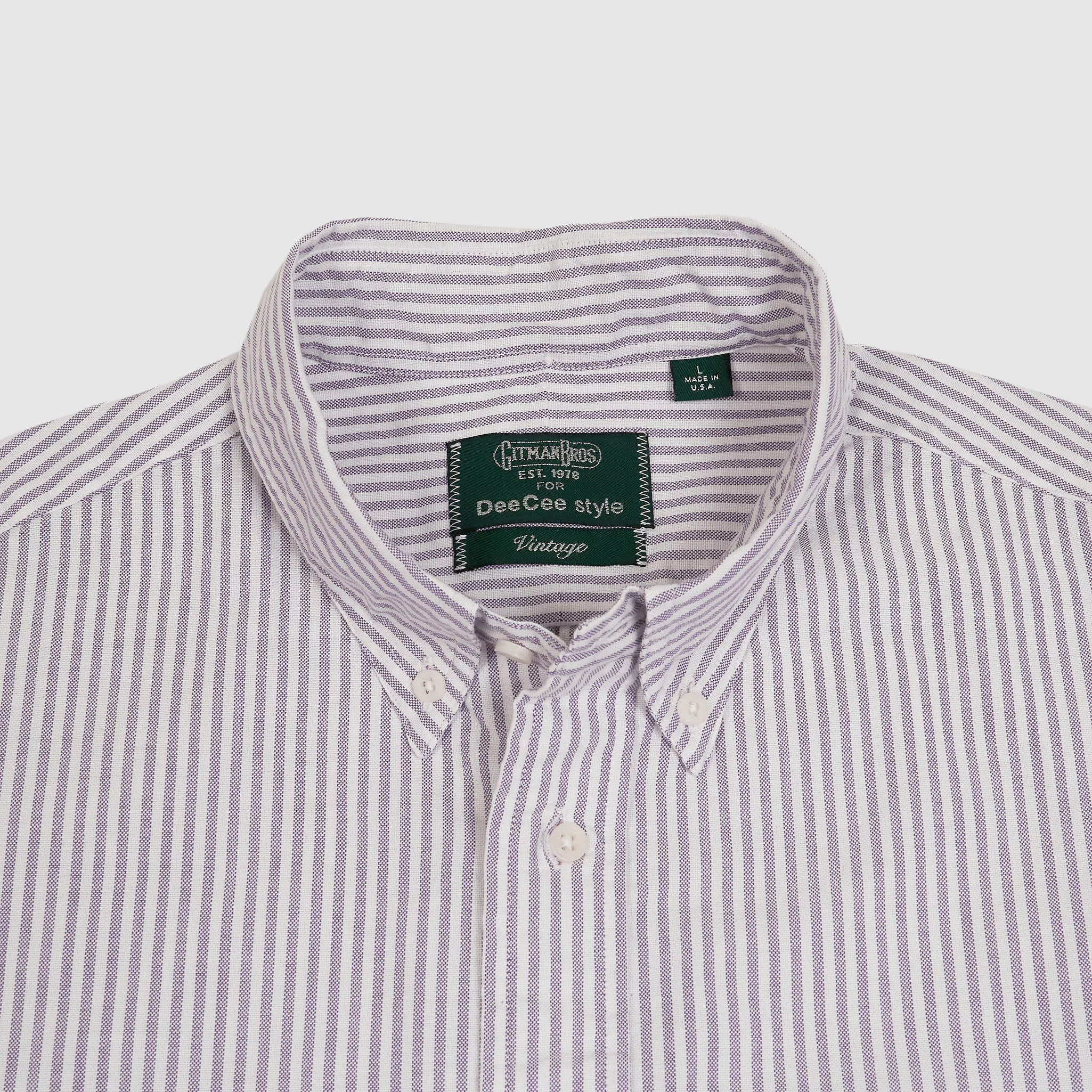 Gitman Vintage Oxford Button Down Shirt Classic Stripes