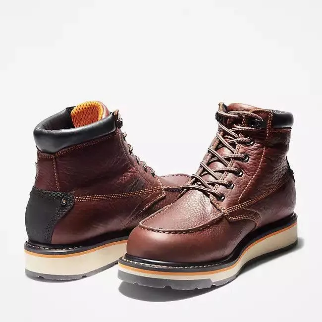 Gridworks 6in Soft Toe WP Brown