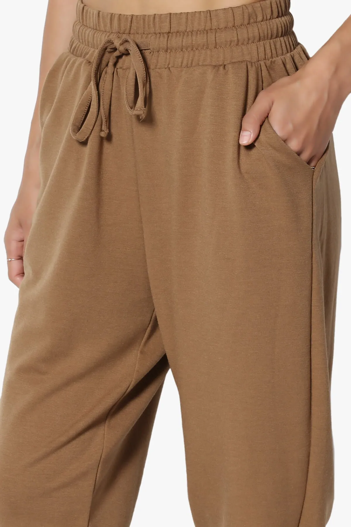 Lanette Drawstring Jersey Jogger Pants PLUS