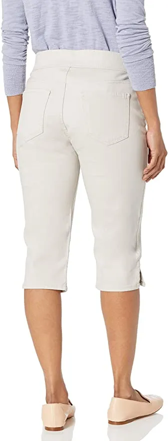 New Gloria Vanderbilt Womens PLUS Size Avery Pull on Skimmer Short in Stonewood, Sz 24W!