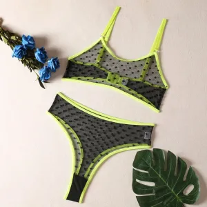 Polka Dot See Through Set
