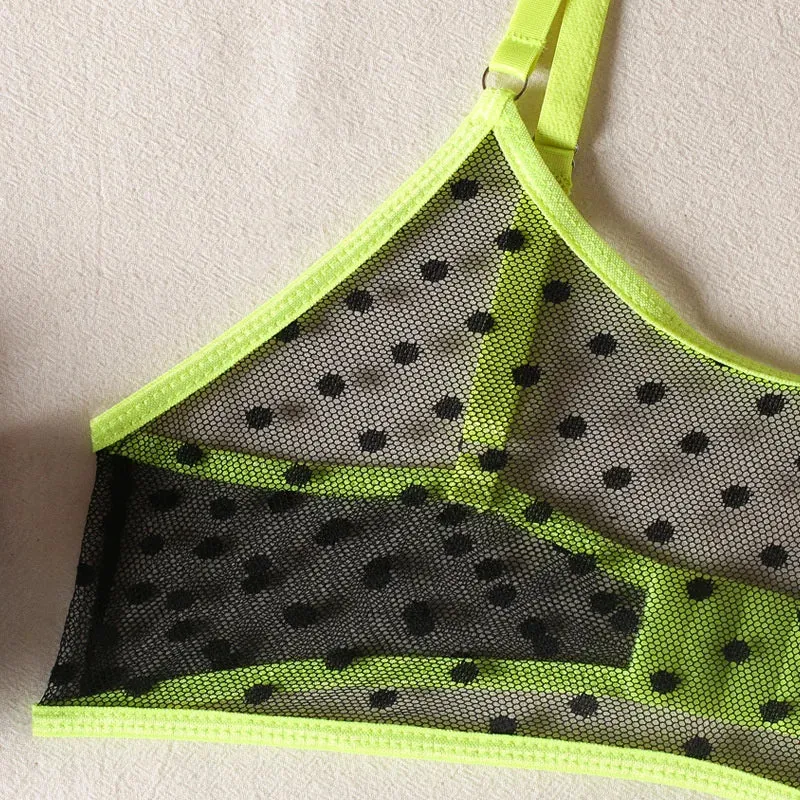 Polka Dot See Through Set
