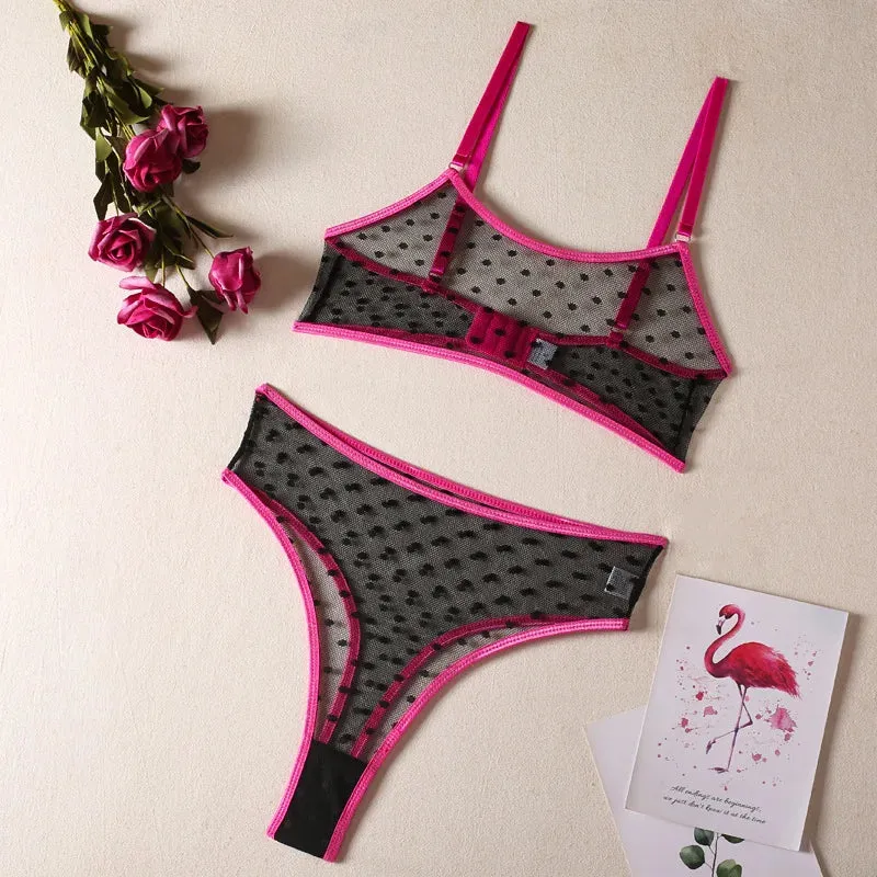 Polka Dot See Through Set