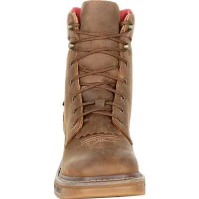 ROCKY BOOT - Men's Rocky Iron Skull Waterproof Lacer Western Boot #RKW0286