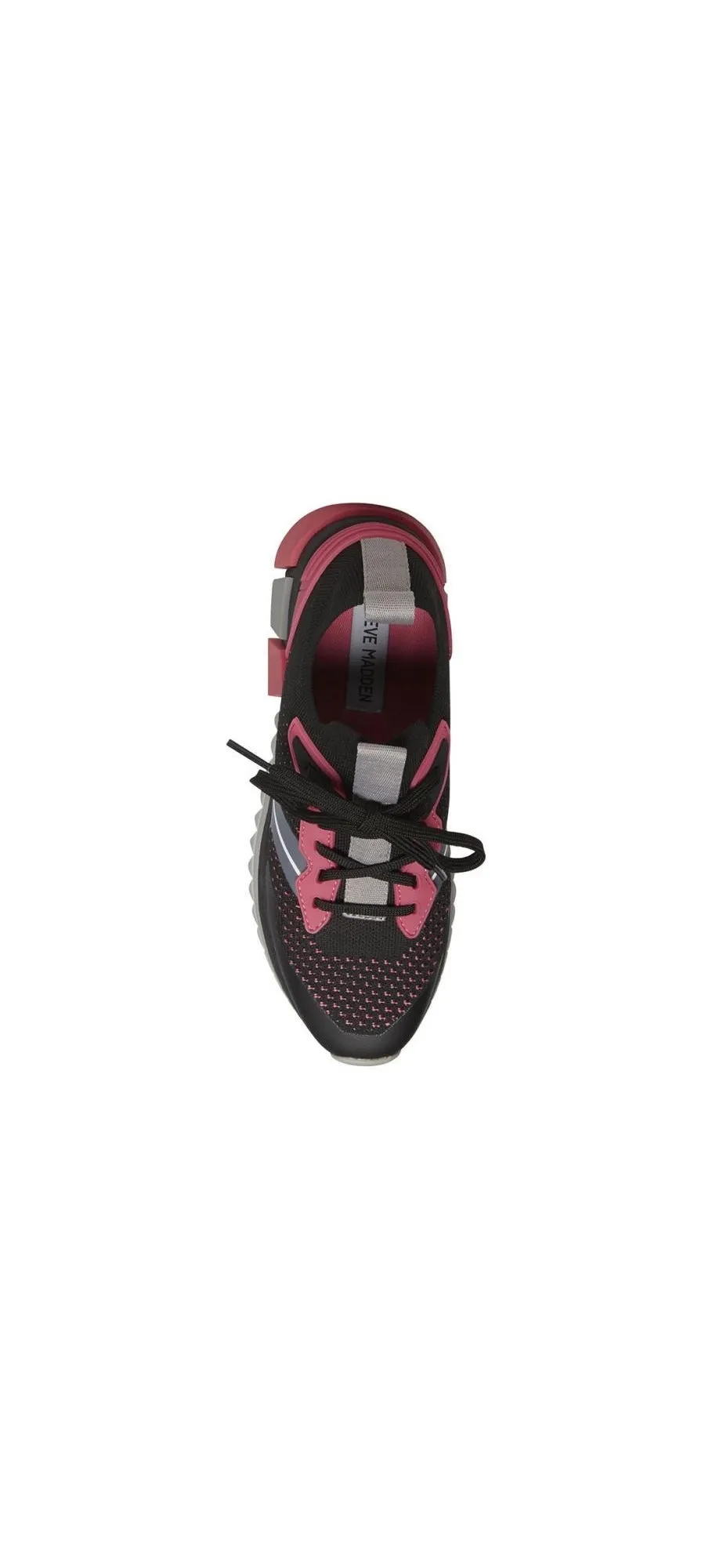 Steve Madden Dribble Black Multi Lace Up Rounded Toe Low Top Fashion Sneakers