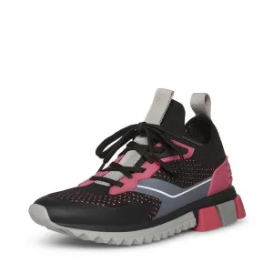 Steve Madden Dribble Black Multi Lace Up Rounded Toe Low Top Fashion Sneakers