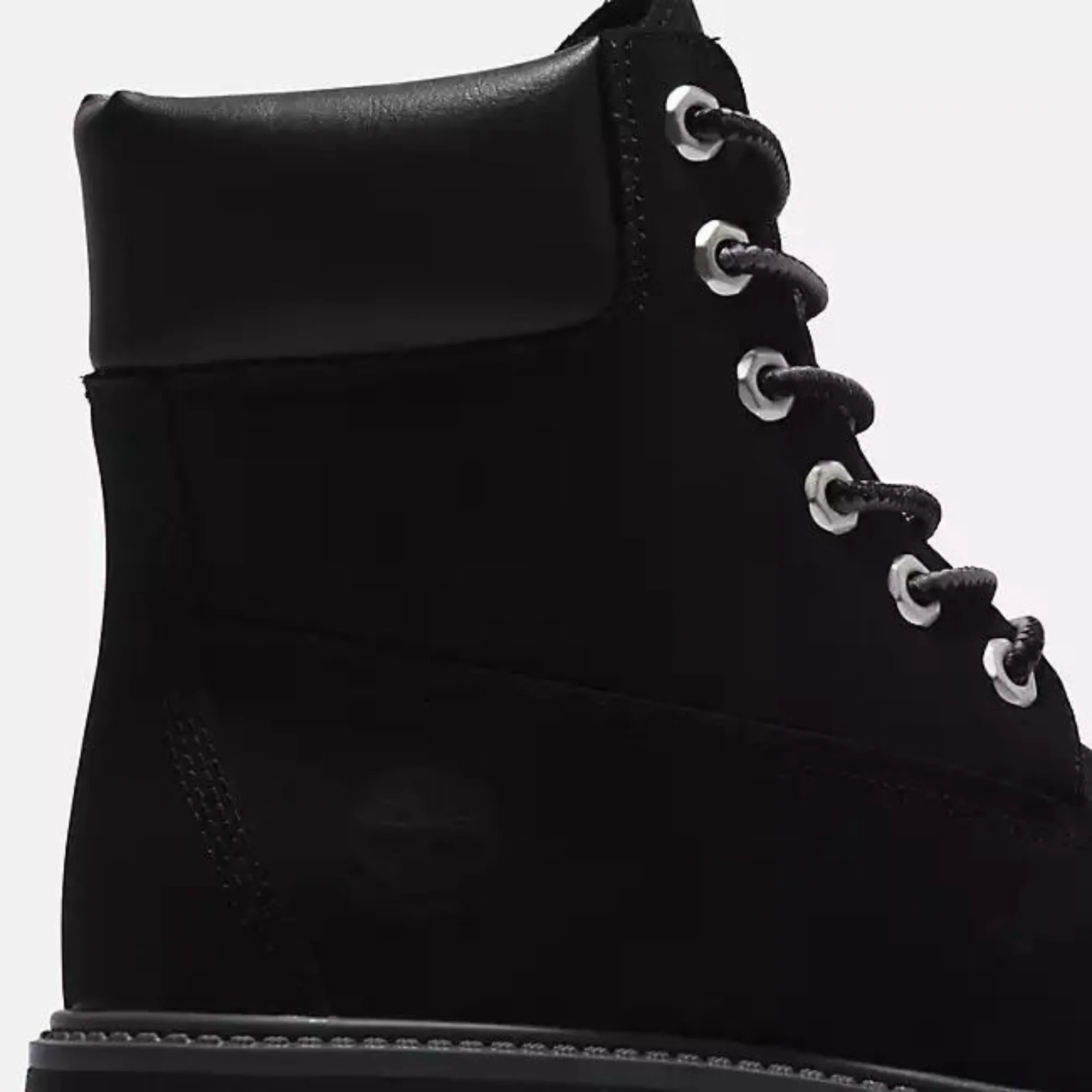 Timberland Women's Heritage Platform 6-Inch Waterproof Boot Black Nubuck