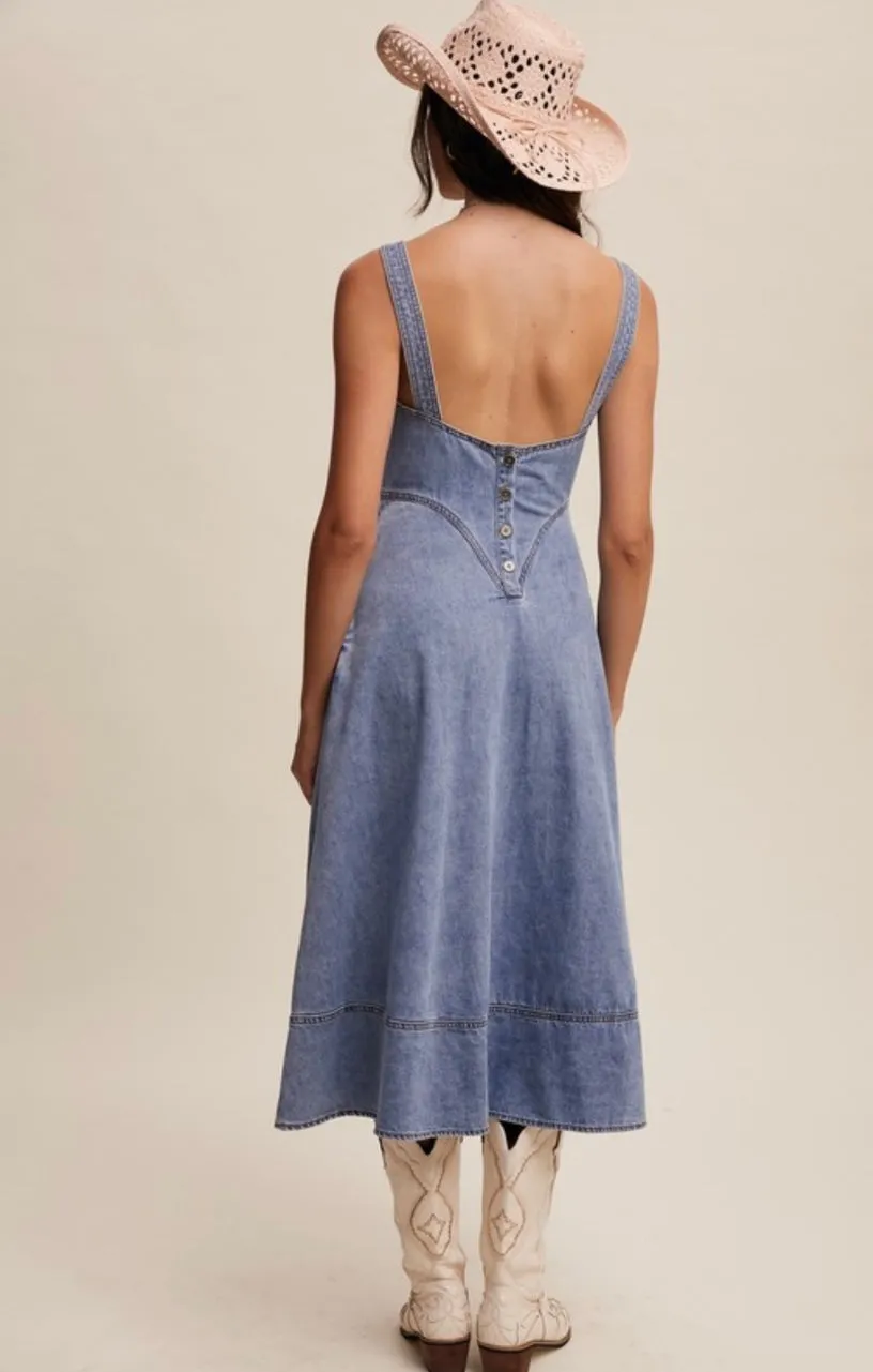 Western Midi Dress